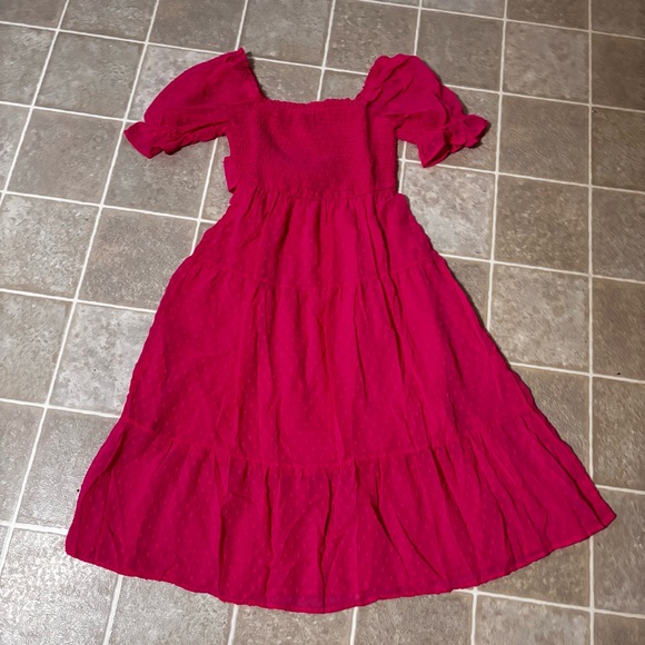 Elegant Pink Midi Dress for Women - Picture 4 of 7